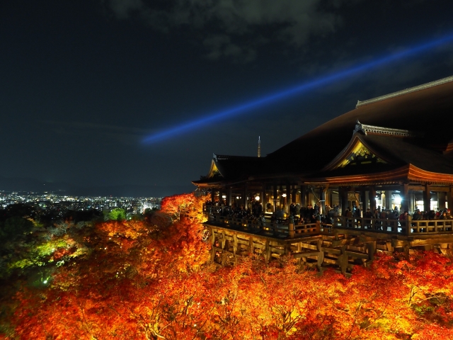 清水寺　ライトアップ