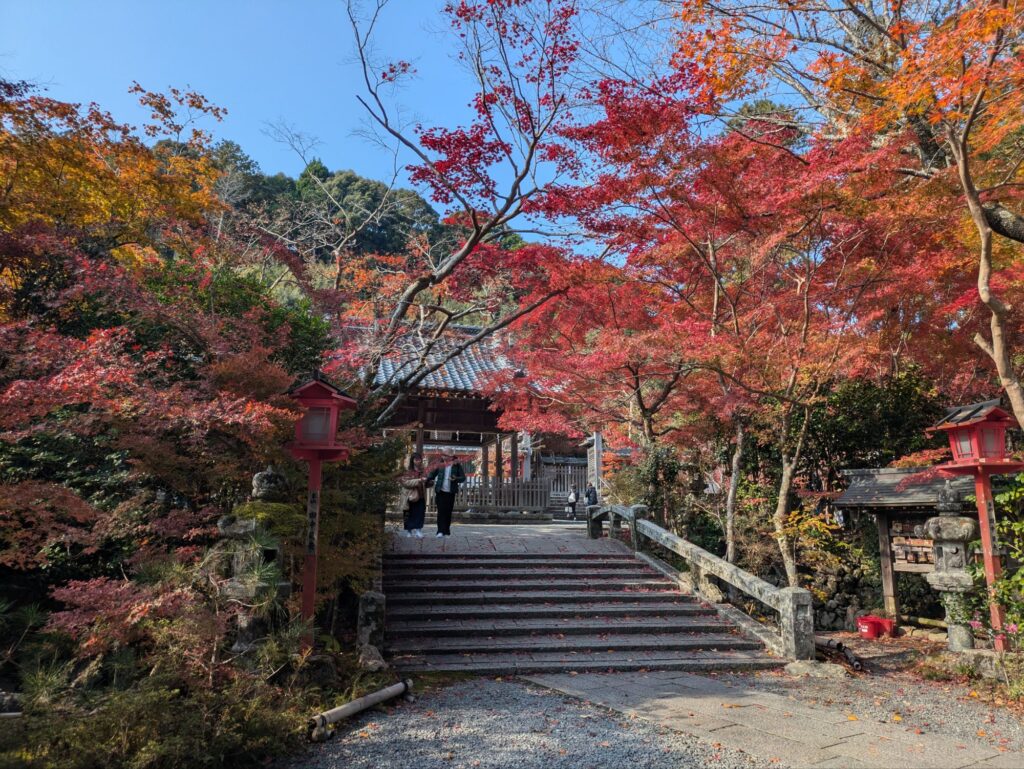 京都 穴場 紅葉スポット　鍬山神社