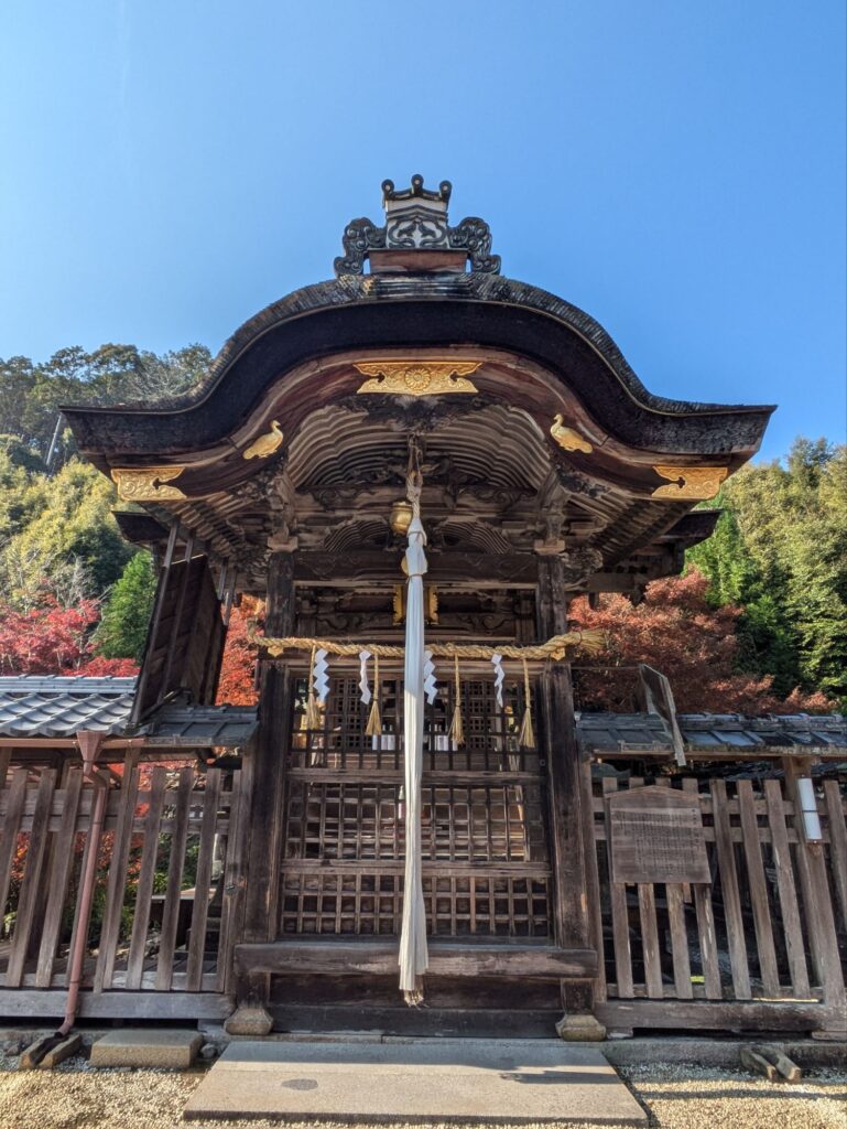 京都 穴場 紅葉スポット　鍬山神社