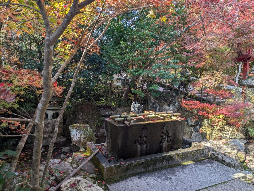 京都 穴場 紅葉スポット　鍬山神社